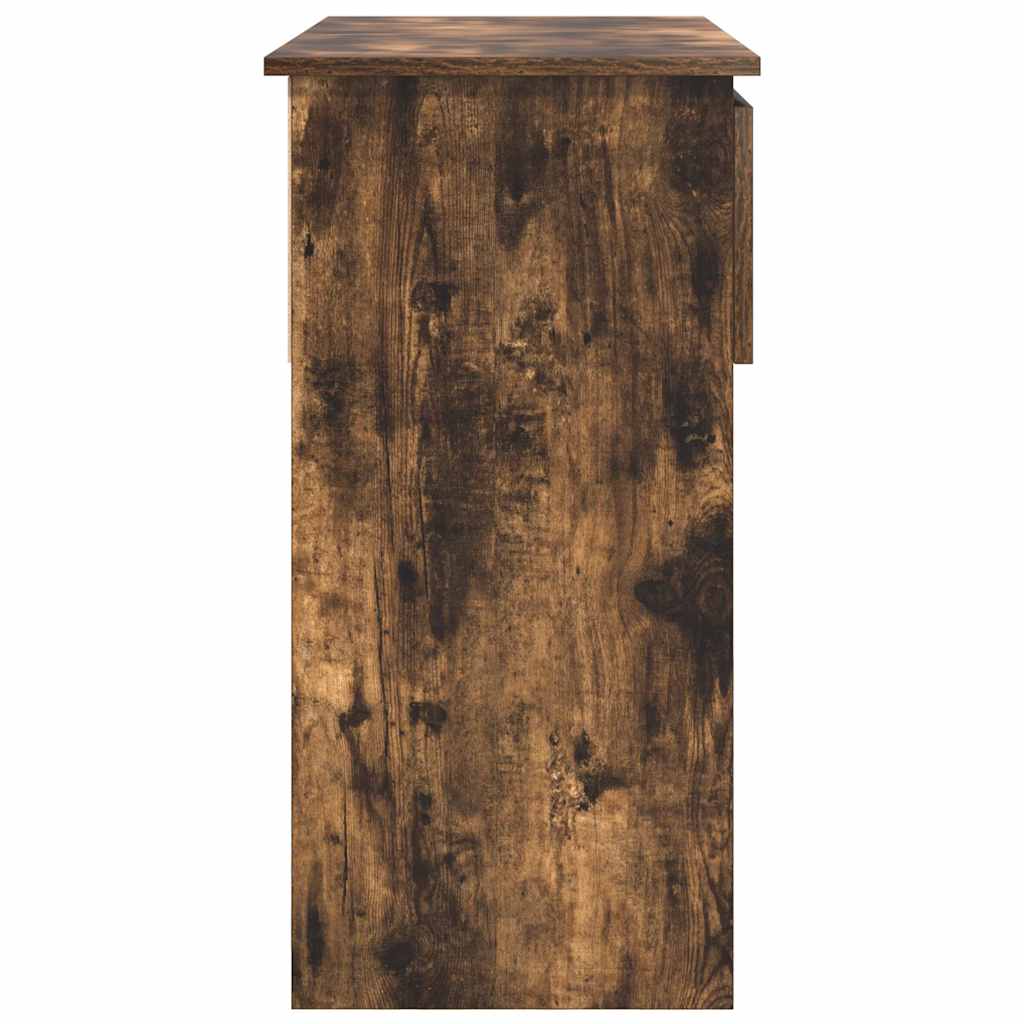 Console Table with Drawers Smoked Oak 85.5x38.5x74.5 cm